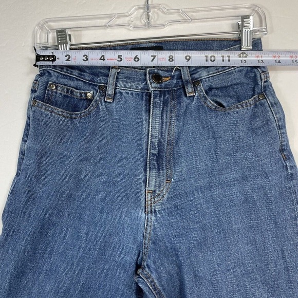 Saint & Sofia Jeans Size 26 Wide Straight Leg Hight Waist Denim Blue Medium Wash - Picture 5 of 9